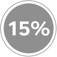 Annons för 15% rabatt på produkter