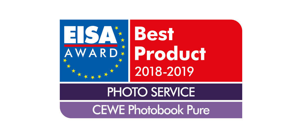 EISA-pris för CEWE Fotobok Pure som bästa produkt 2018-2019
