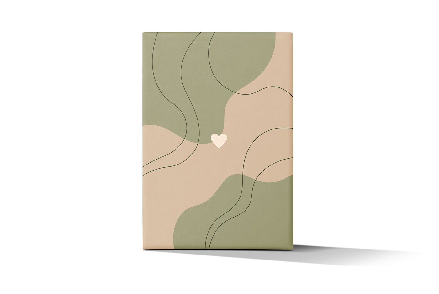 Ett CEWE Fotobok med modern, abstrakt design i mjuka färger.